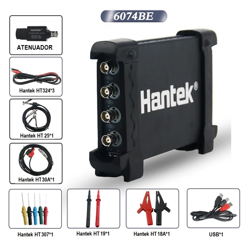 OSCILOSCOPIO AUTOMOTRIZ HANTEK 6074 BE